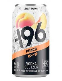 Suntory -196 - Peach Vodka Seltzer (750ml) (750ml)